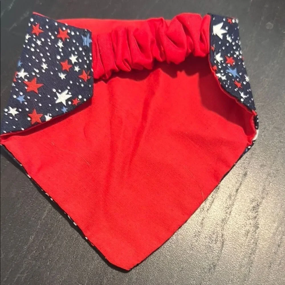N/A stretched blue fabric
